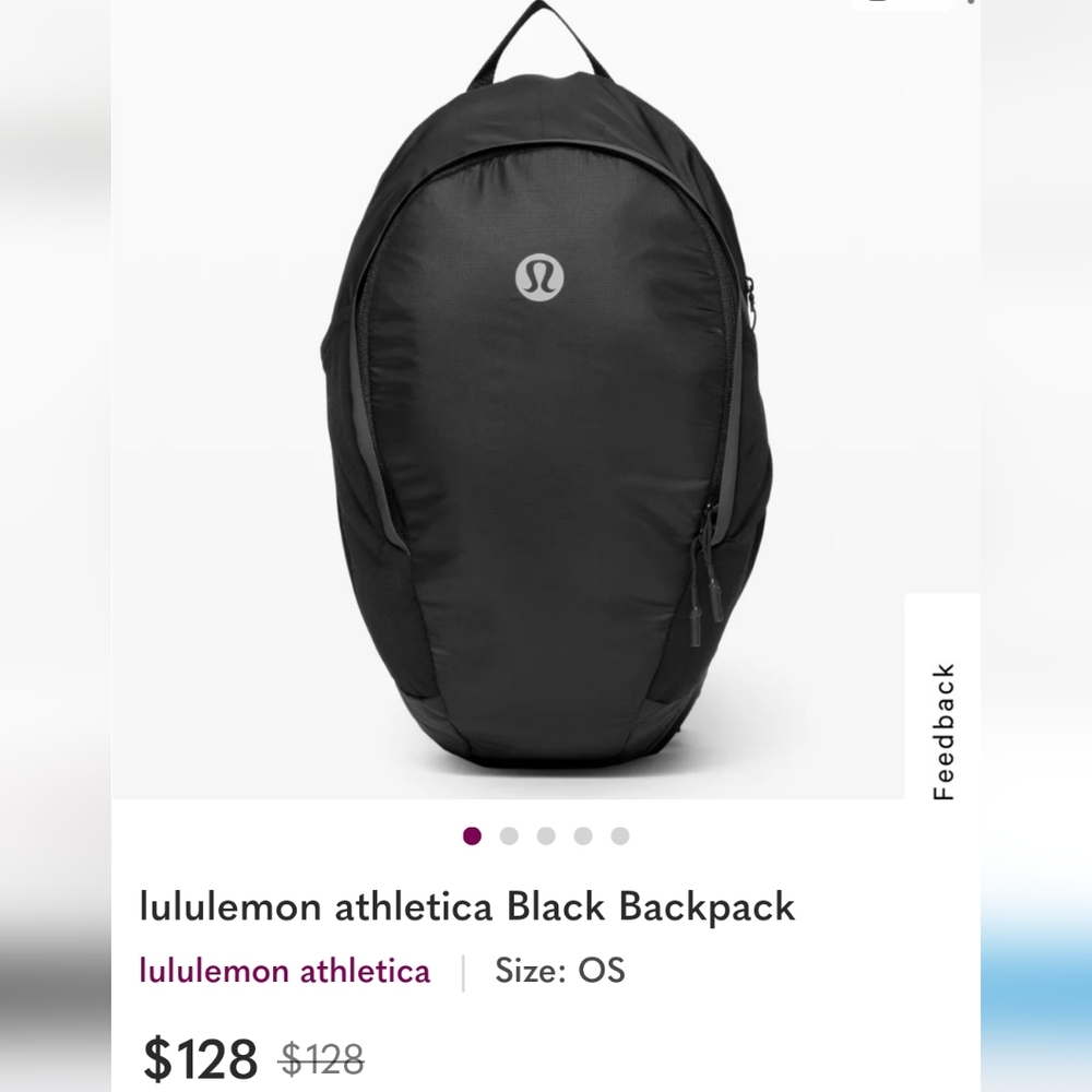 lululemon athletica Black Backpack